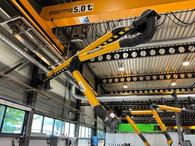 Översiktsbild av Plymovent welding fume extraction arm
